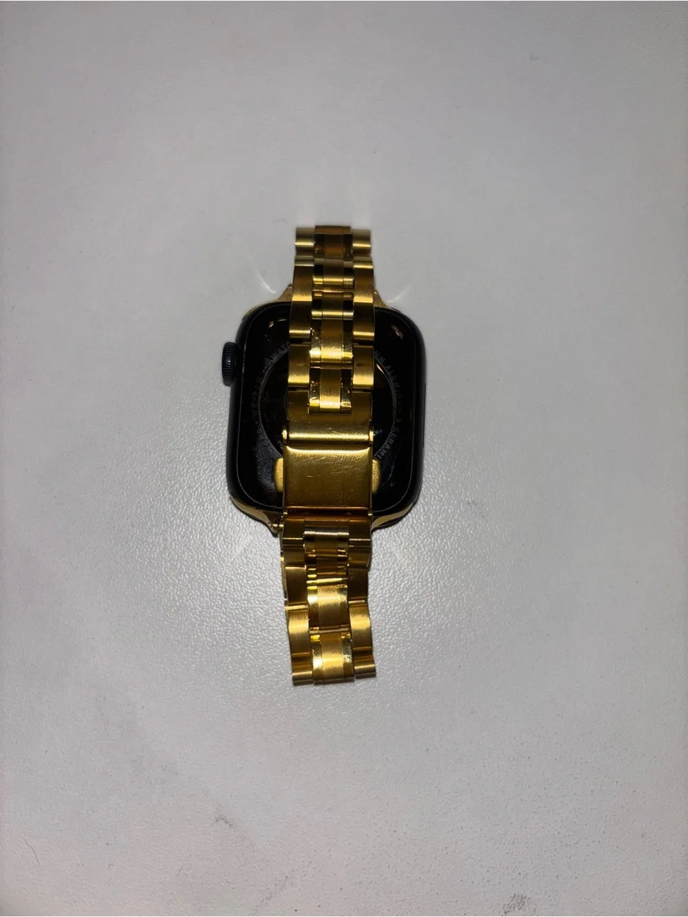 Apple Watch Series 9 (GPS) with Gold Metal Band, and 7 additional silicone bands